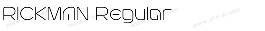 RICKMAN Regular字体转换